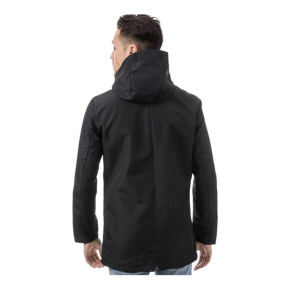 JACK & Jones Men's Black Hooded Brain Water Resistant Outdoor Jacket US XXL - Picture 2 of 16